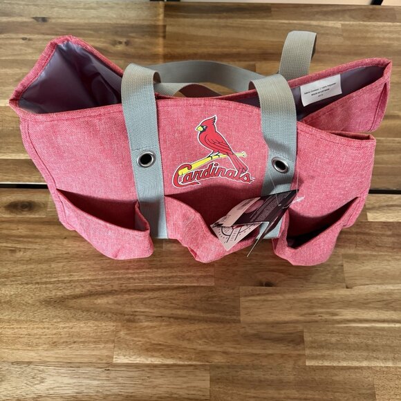 St. Louis Cardinals Team Logo Picnic Jr Caddy Travel Bag Genuine Merchandise NEW - Picture 10 of 15
